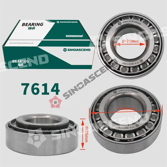 Heavy Duty Truck Steel Tapered Roller Bearing 7614 32314 Factory Price