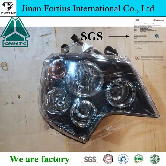 Sinotruk HOWO Headlamp Wg9925720022 Factory Price